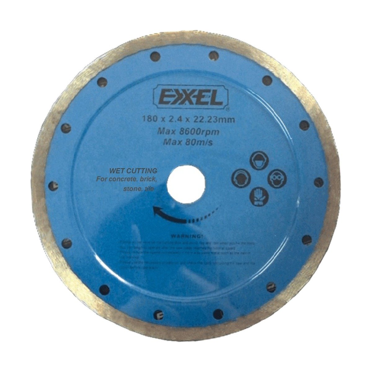 DISCO CORTE CONCRETO CONTINUO 7.1/2" EXXEL