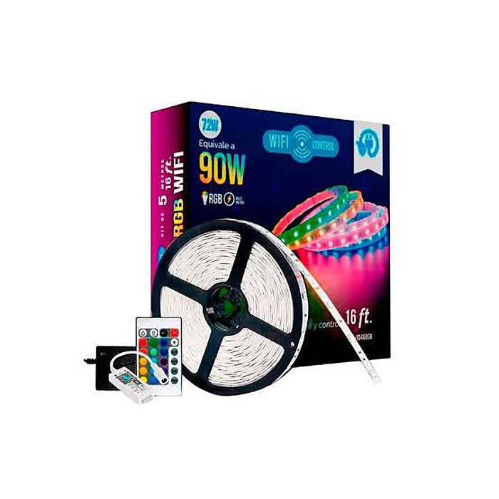 CINTA LED 5M CON CONTRO RGB