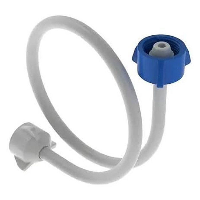 CANILLA PLASTICA BLANCA FLEXIBLE 1/2 X 1/2