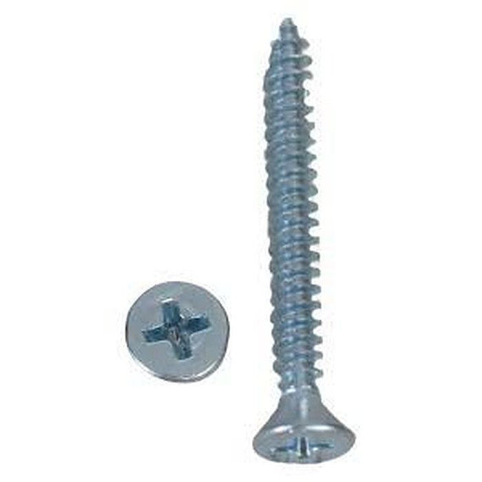TORNILLO AUTO ROSCANTE CABEZA PLANA 12 x 2 DUPLEX